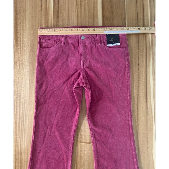Art Class Junior Pink Corduroy Flare Pants Low Rise Retro Stretch Denim Size 16 - Picture 5 of 11